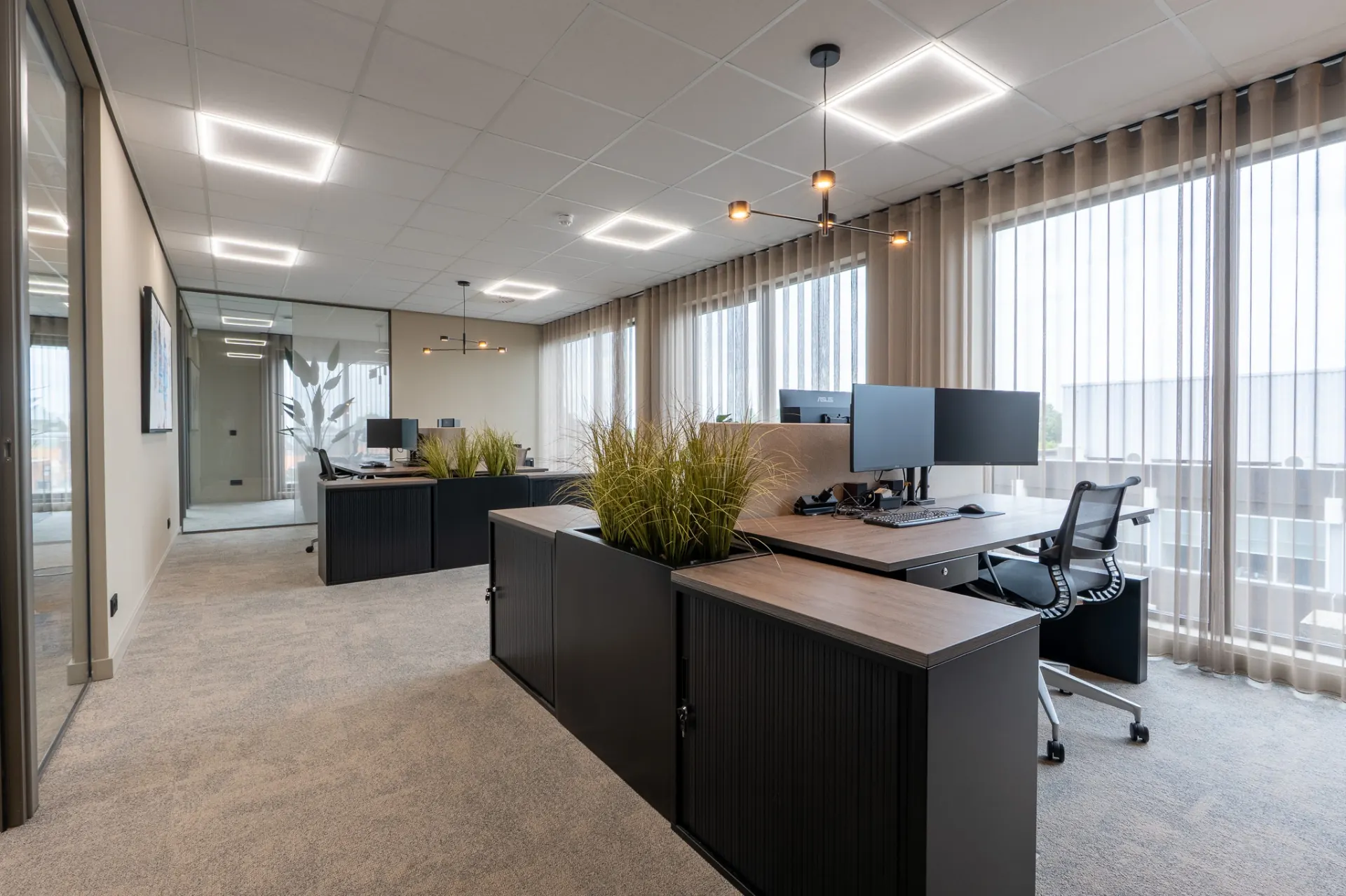 Lounge en ontvangst bij de vergaderlocatie van Sablones in Venlo